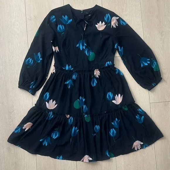 Ann Taylor Floral Midi Dress – Size 4 - Picture 5 of 8